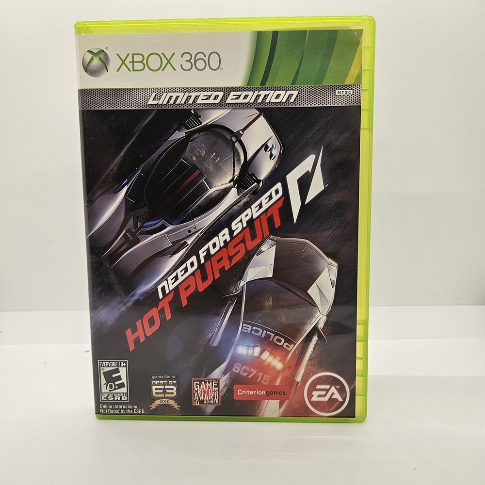 Need‎ for Speed Hot Pursuit Limited Edition Xbox 360 Complete EA Racing